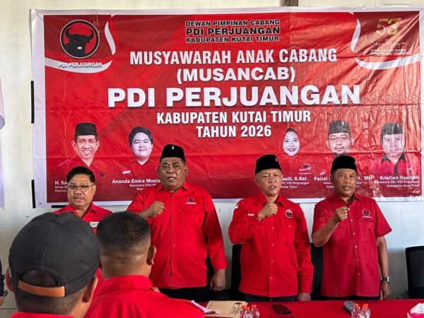 PDI Perjuangan Kutim Gelar Musancab, Sugiyono Harapkan Kepada Kader Terus Hadir Ditengah Suka Duka Rakyat