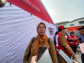 Jamin Kebutuhan Makan 151 Korban Kebakaran Kelurahan Melayu, Dinsos Kukar Dirikan Dapur Umum